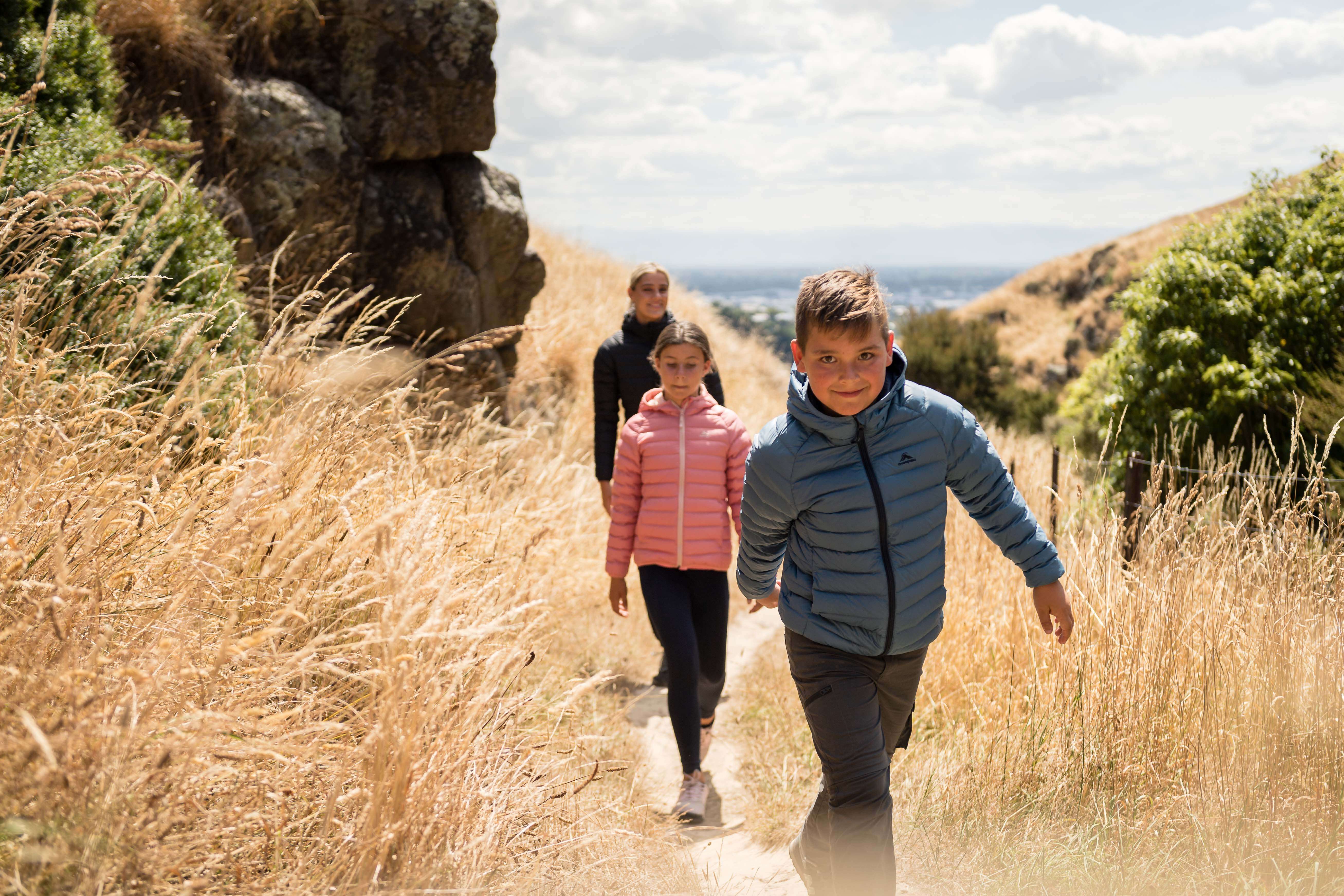 Hiking clothing Children on a day hike